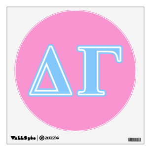 Delta Gamma Blue Letters Wall Sticker