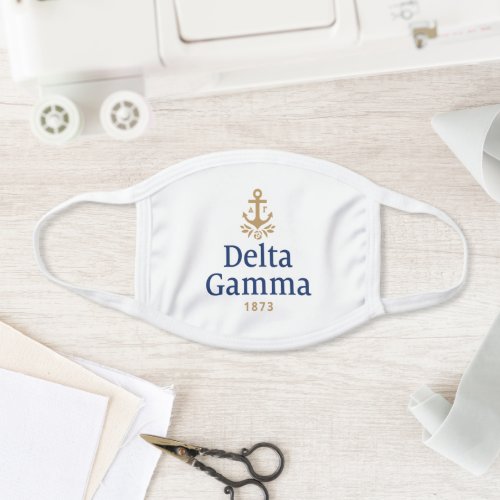 Delta Gamma Bronze and Navy Face Mask