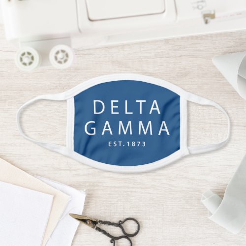 Delta Gamma  Est 1873 2 Face Mask