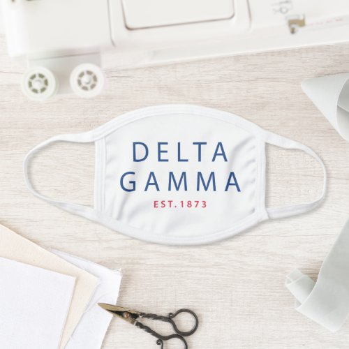 Delta Gamma  Est 1873 Face Mask