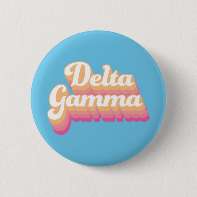 Delta Gamma | Groovy Script Button (Front)