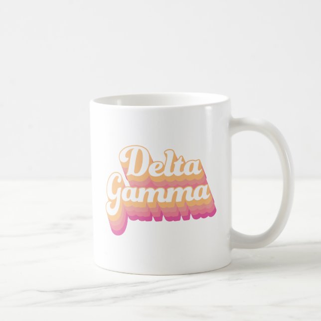 Delta Gamma | Groovy Script Coffee Mug (Right)