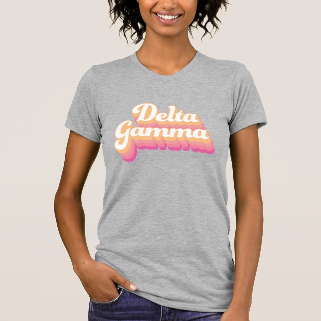 Delta Gamma | Groovy Script T-Shirt (Front)