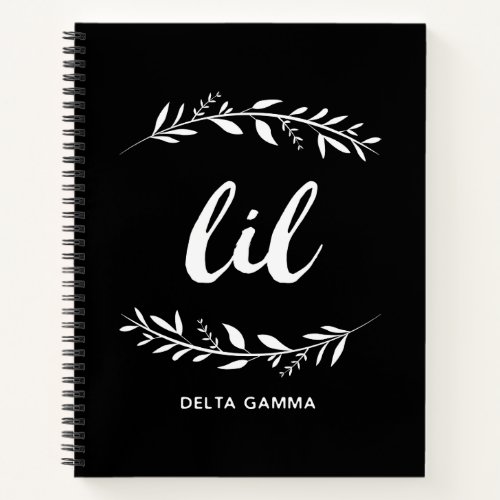 Delta Gamma  Lil Wreath Notebook
