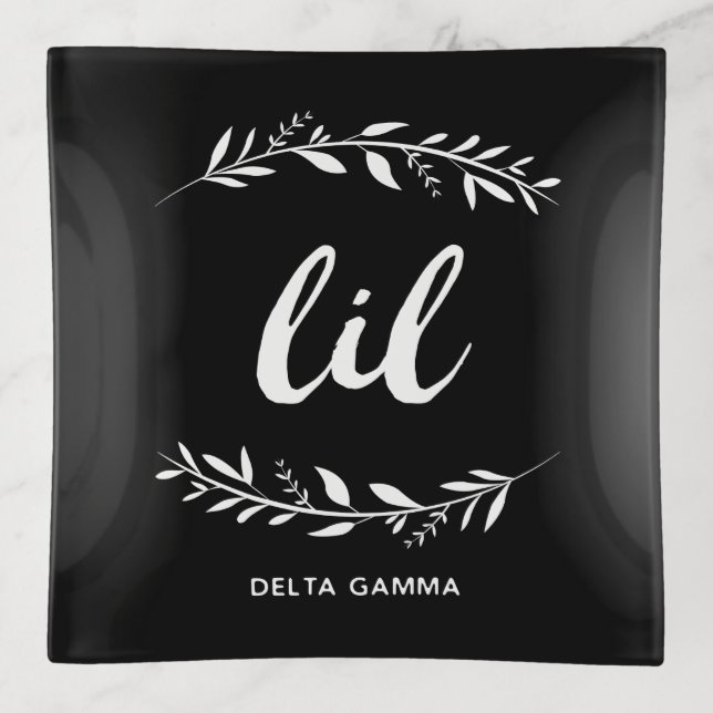 Delta Gamma | Lil Wreath Trinket Tray (Front)