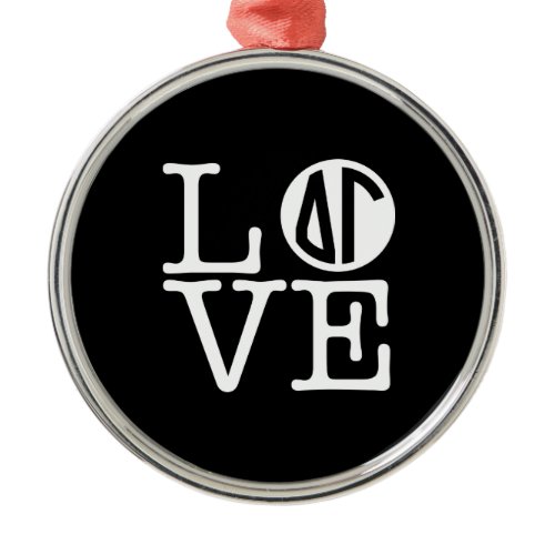 Delta Gamma | Love Metal Ornament