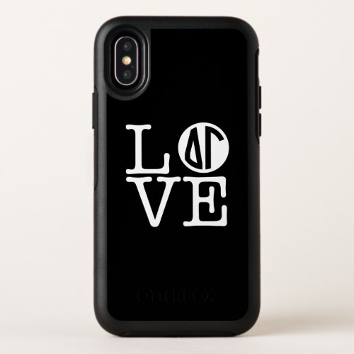 Delta Gamma  Love OtterBox Symmetry iPhone X Case