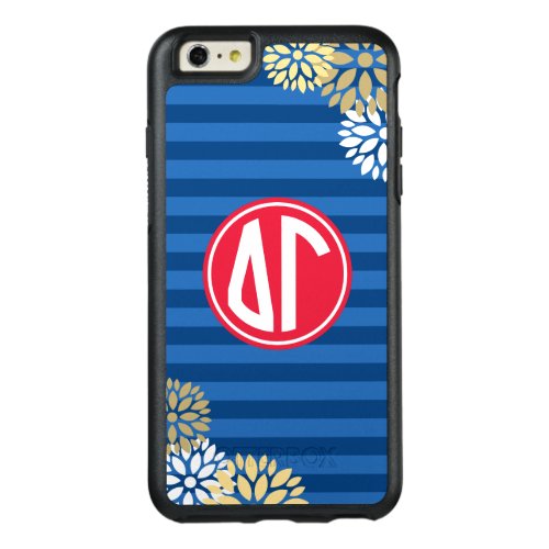 Delta Gamma  Monogram Stripe Pattern OtterBox iPhone 66s Plus Case