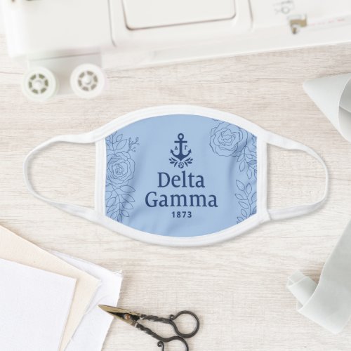 Delta Gamma Navy Face Mask