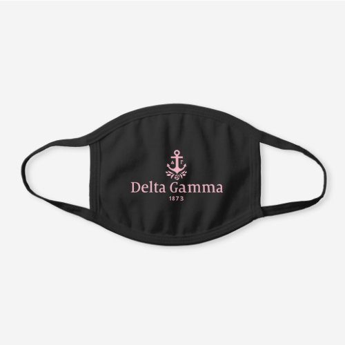 Delta Gamma Pink Black Cotton Face Mask
