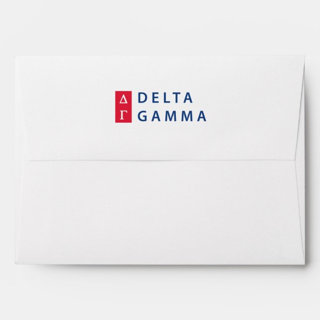 Delta Gamma | Stacked Logo Envelope (Back (Top Flap))