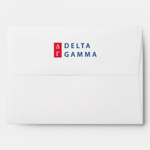 Delta Gamma Stacked Logo Envelope