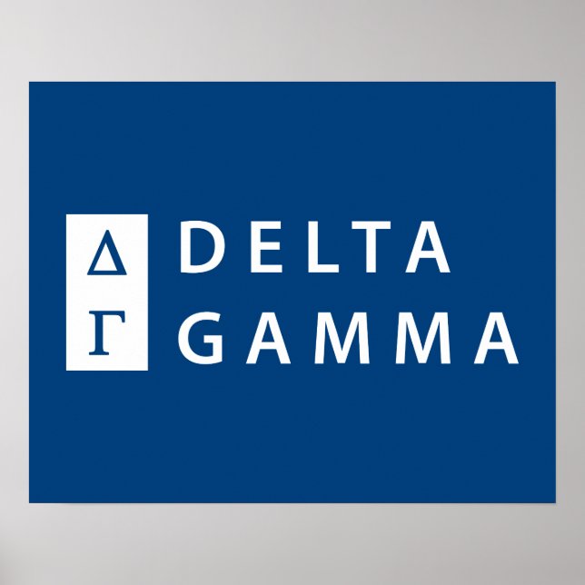 Delta Gamma | Stacked Logo Poster (Front)