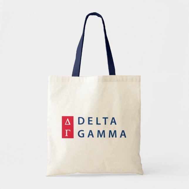 Delta Gamma | Stacked Logo Tote Bag (Front)