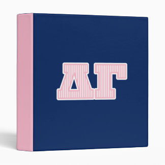 Delta Gamma Striped Graphic 3 Ring Binder