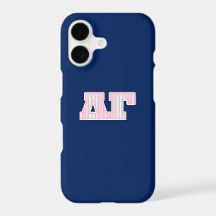 Delta Gamma Striped Graphic iPhone 17 Case
