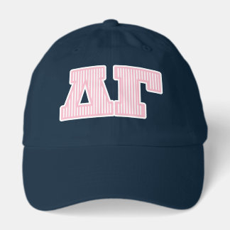 Delta Gamma Striped Graphic Hat