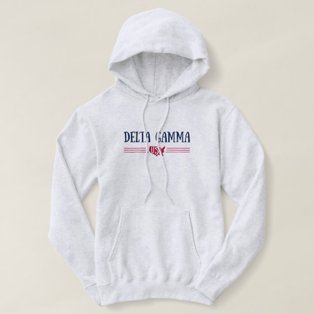 Delta Gamma | USA Hoodie (Design Front)