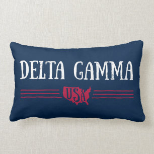 Delta Gamma USA Lumbar Pillow