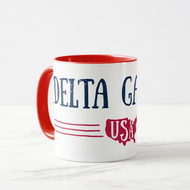 Delta Gamma | USA Mug (Front Left)