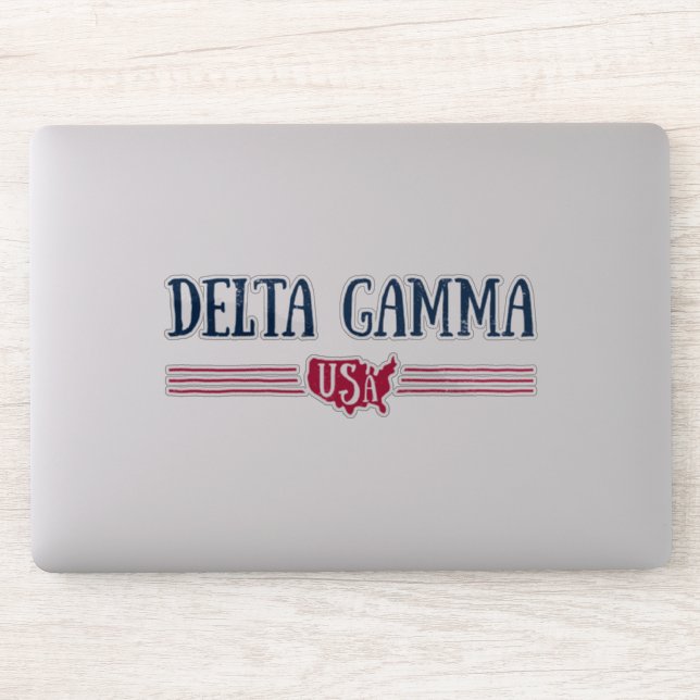 Delta Gamma | USA Sticker (Computer)