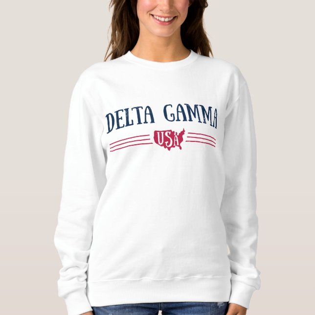 Delta Gamma | USA Sweatshirt (Front)