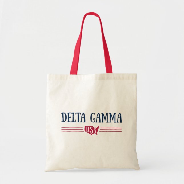 Delta Gamma | USA Tote Bag (Front)