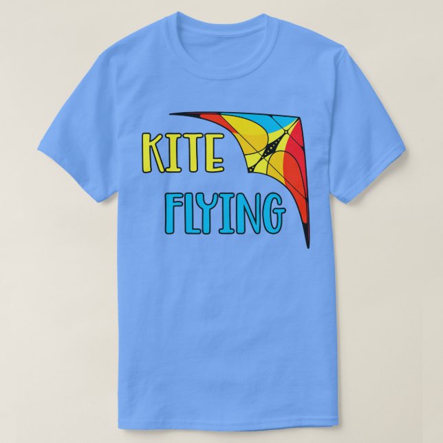 Delta Glider Hang Gliding Stunt Kite Gift T-Shirt (Design Front)