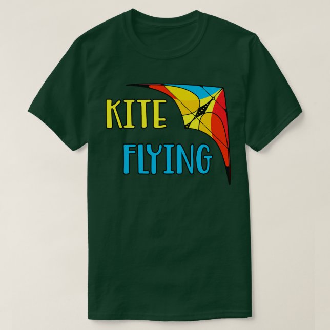 Delta Glider Hang Gliding Stunt Kite  T-Shirt (Design Front)