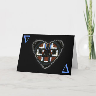 Delta Heart Socionic Valentine Love Romance Card