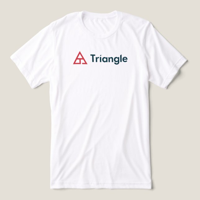 Delta Horizontal Logo Tri-Blend Shirt (Design Front)