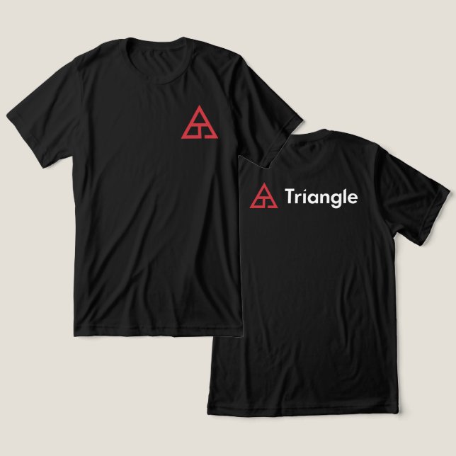 Delta Horizontal Logo Tri-Blend Shirt (Design Front & Back)