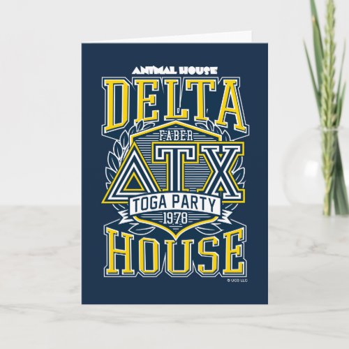 Delta House Toga Party Card