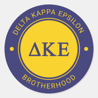 Delta Kappa Epsilon | Badge Classic Round Sticker