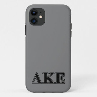 Delta Kappa Epsilon Black Letters iPhone 11 Case
