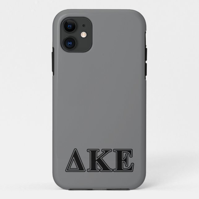 Delta Kappa Epsilon Black Letters Case-Mate iPhone Case (Back)