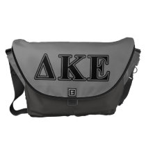 Delta Kappa Epsilon Black Letters Messenger Bag