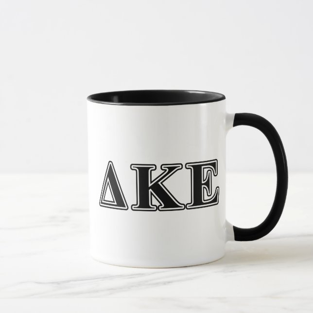 Delta Kappa Epsilon Black Letters Mug (Right)
