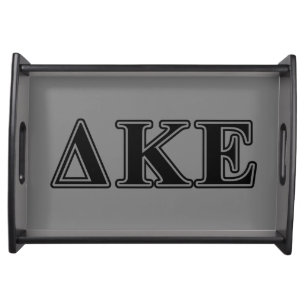 Delta Kappa Epsilon Black Letters Serving Tray