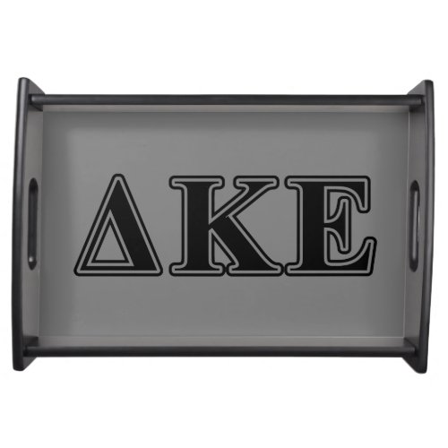 Delta Kappa Epsilon Black Letters Serving Tray