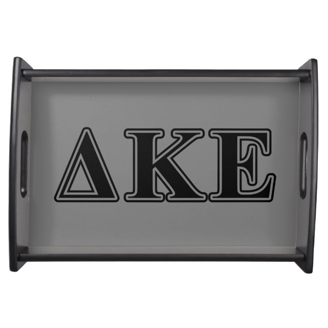 Delta Kappa Epsilon Black Letters Serving Tray (Front)