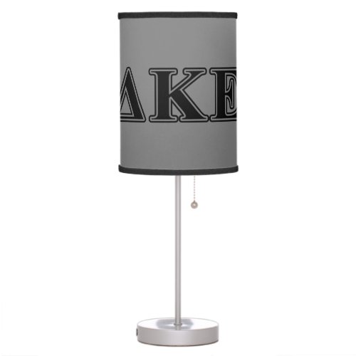 Delta Kappa Epsilon Black Letters Table Lamp