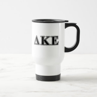 Delta Kappa Epsilon Black Letters Travel Mug