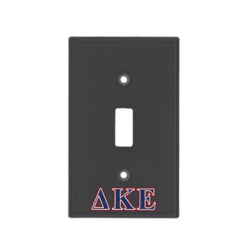 Delta Kappa Epsilon Blue and Red Letters Light Switch Cover