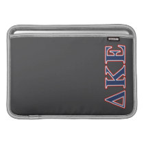 Delta Kappa Epsilon Blue and Red Letters MacBook Sleeve