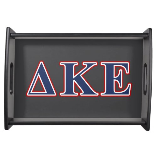 Delta Kappa Epsilon Blue and Red Letters Serving Tray