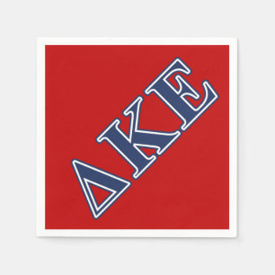 Delta Kappa Epsilon Blue Letters Paper Napkins