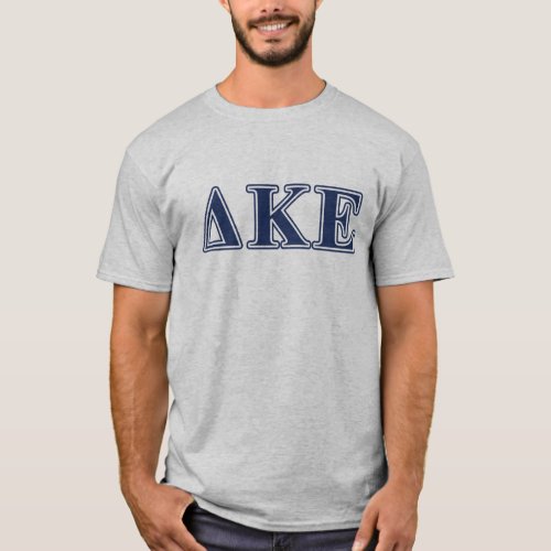 Delta Kappa Epsilon Blue Letters T_Shirt