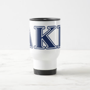 Delta Kappa Epsilon Blue Letters Travel Mug