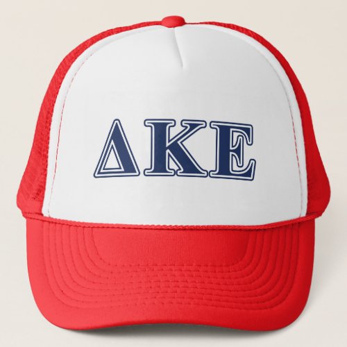 Delta Kappa Epsilon Blue Letters Trucker Hat